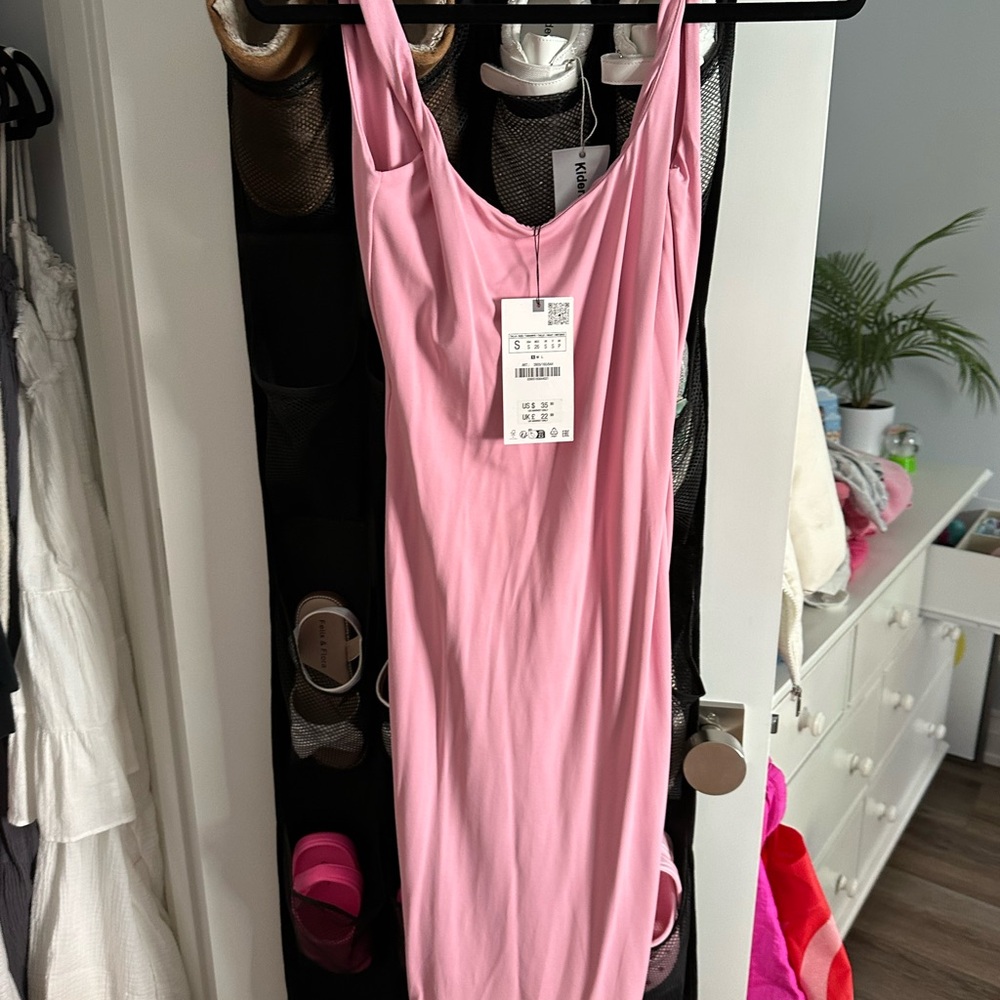 Zara Pink Midi Dress